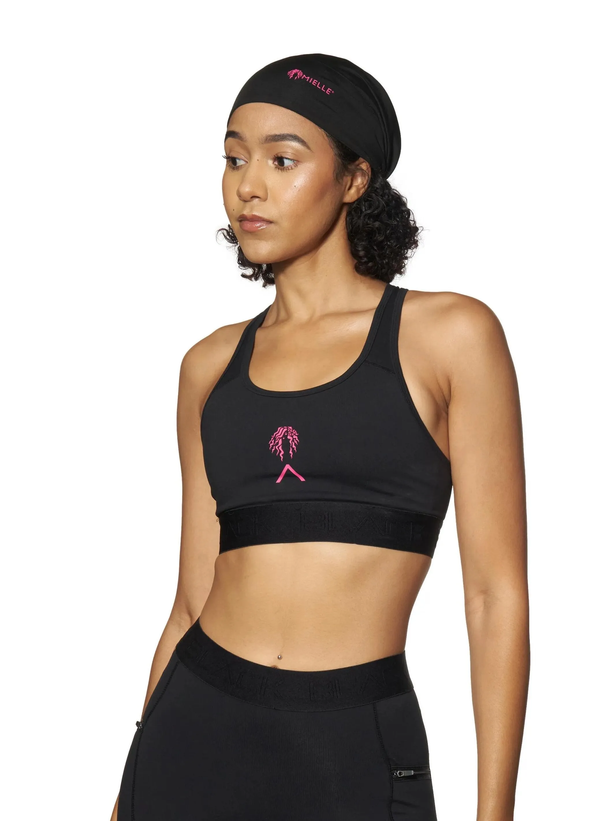 Actively Black x Mielle Pink Sports Bra