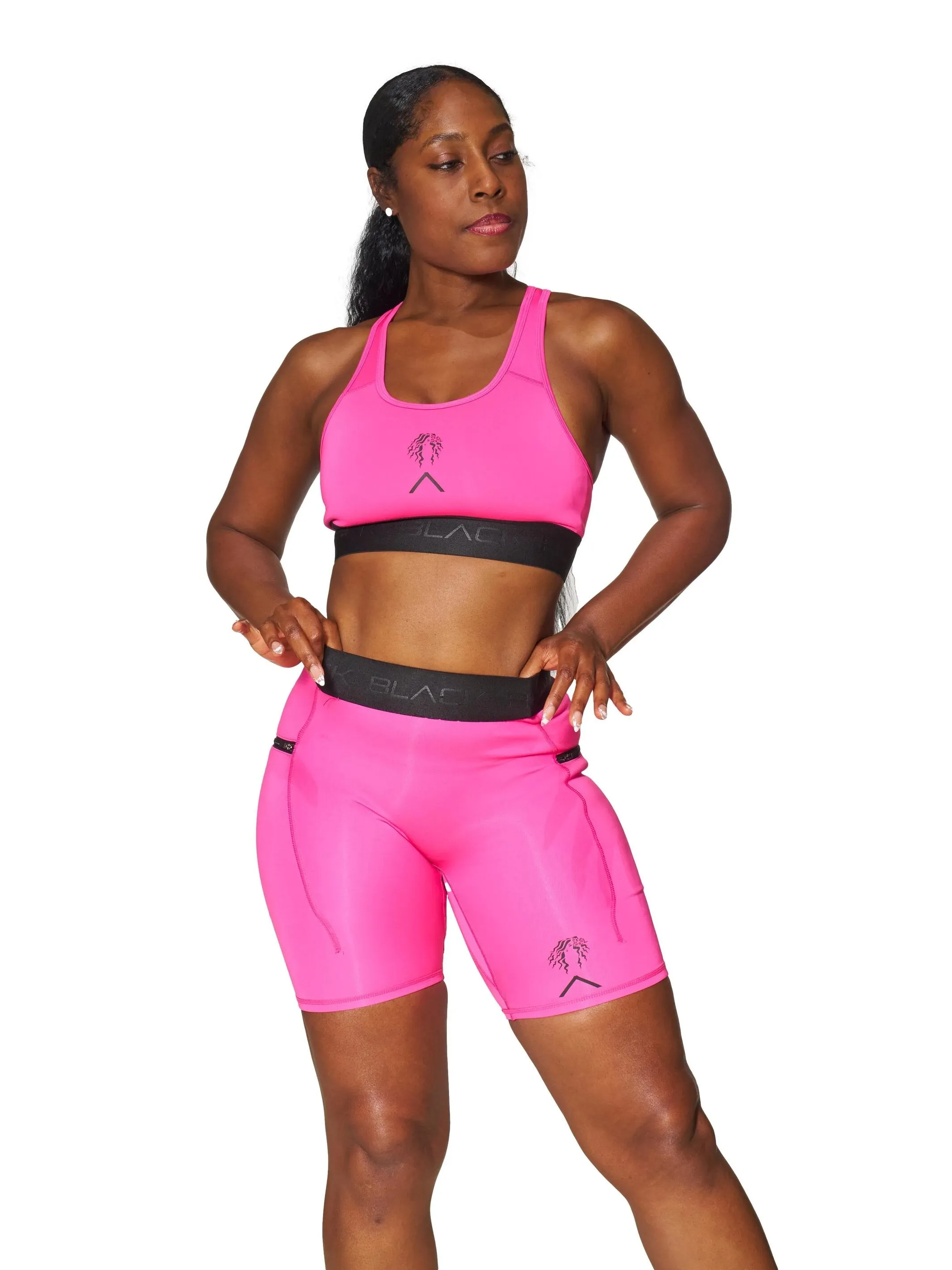 Actively Black x Mielle Pink Sports Bra