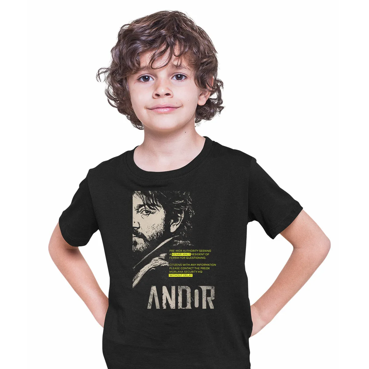 Andor Cassian  Wanted T-shirt Diego Luna Star Wars Series