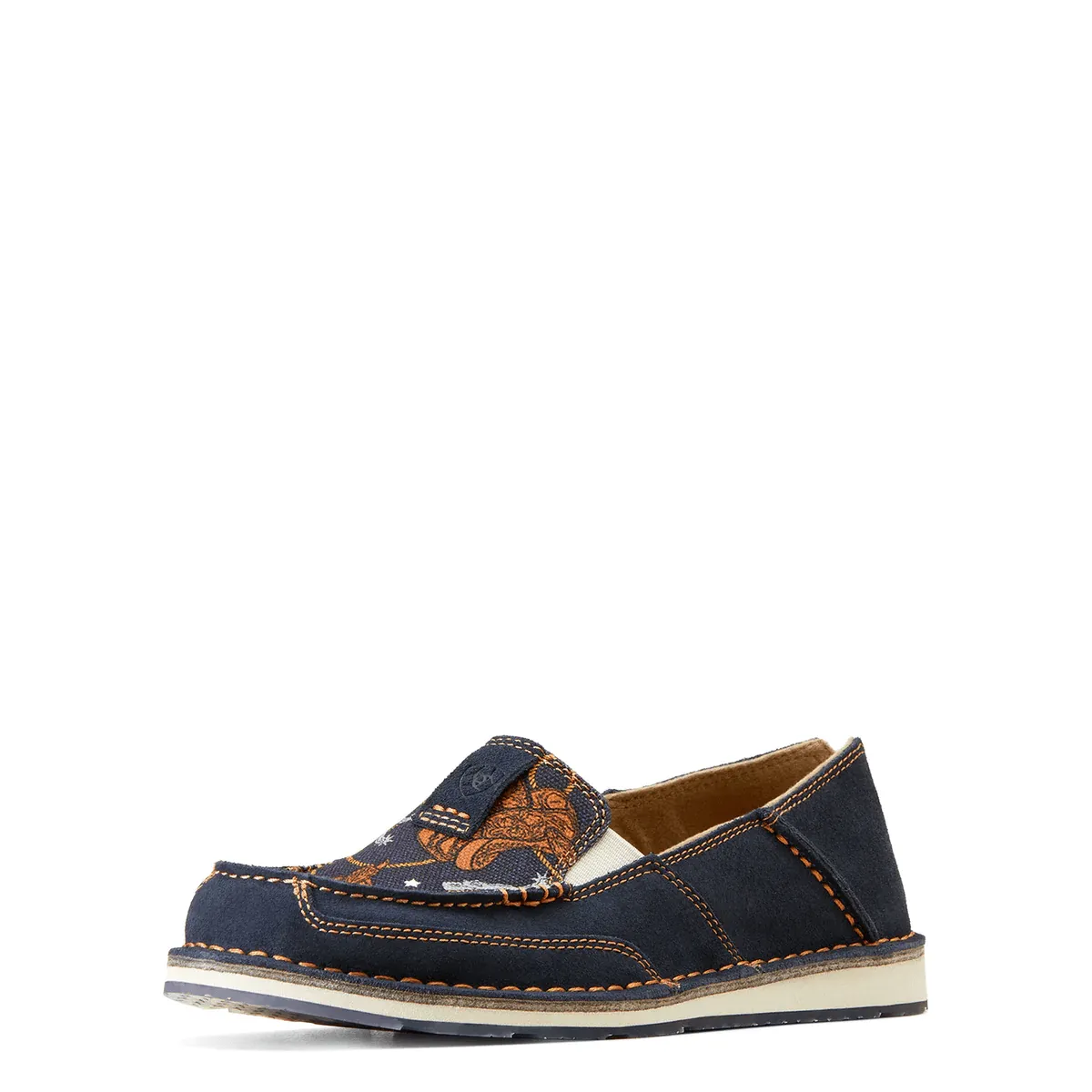 Ariat Cruisers Womens Navy Suede/Saddle Up Print