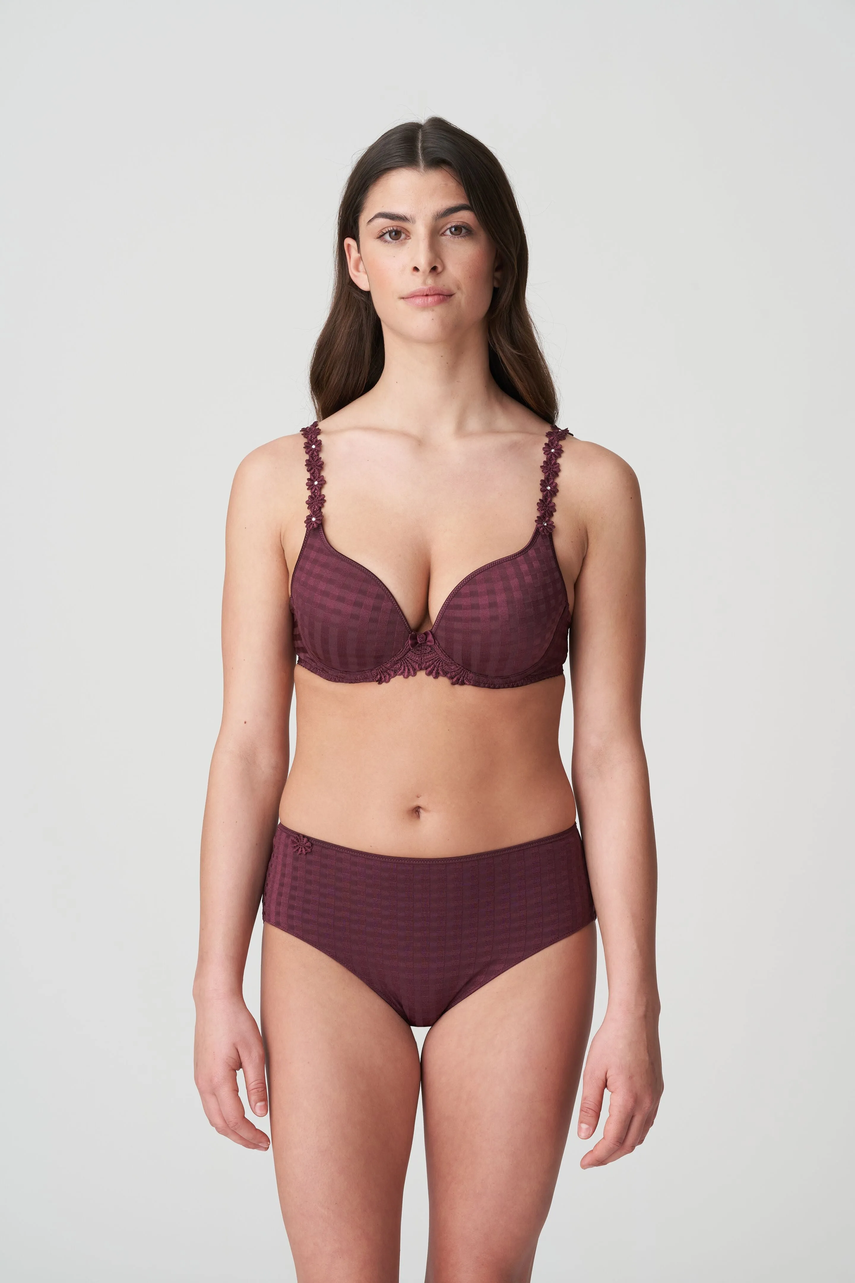 Avero Heart Shape Bra | Wine