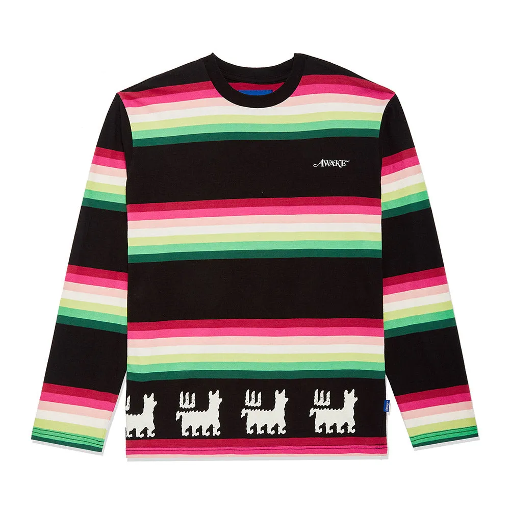 Awake NY Striped Llama LS T-Shirt