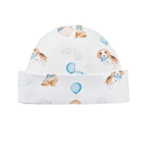 Baby Club Chic Hat, Cute Puppies Blue