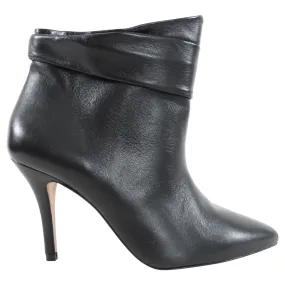 BASH Black Leather Slip on Ankle Boots - 37 / 6.5