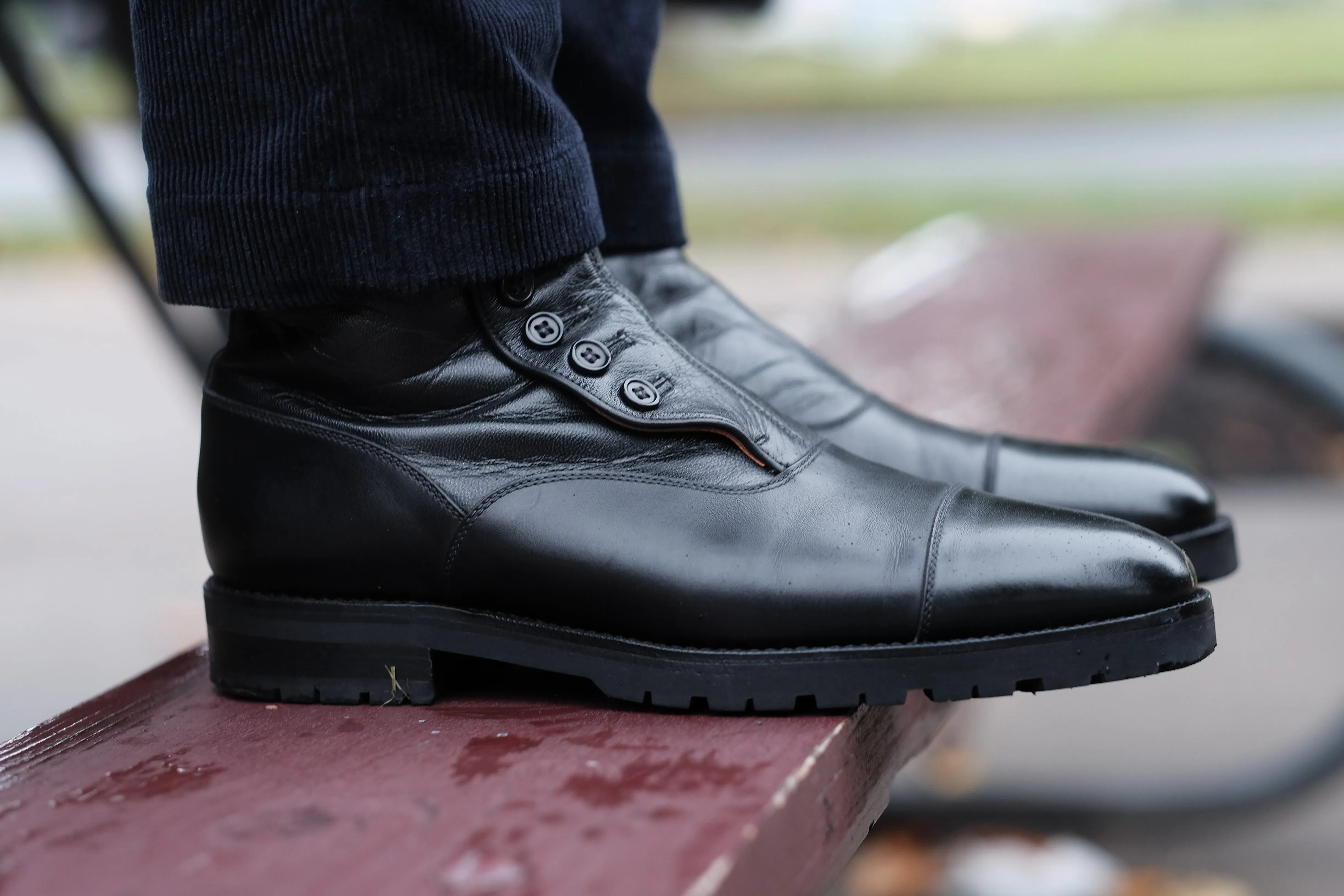 Bellevue - MTO - Black Calf / Black Soft Calf - TMG Last - Commando Sole