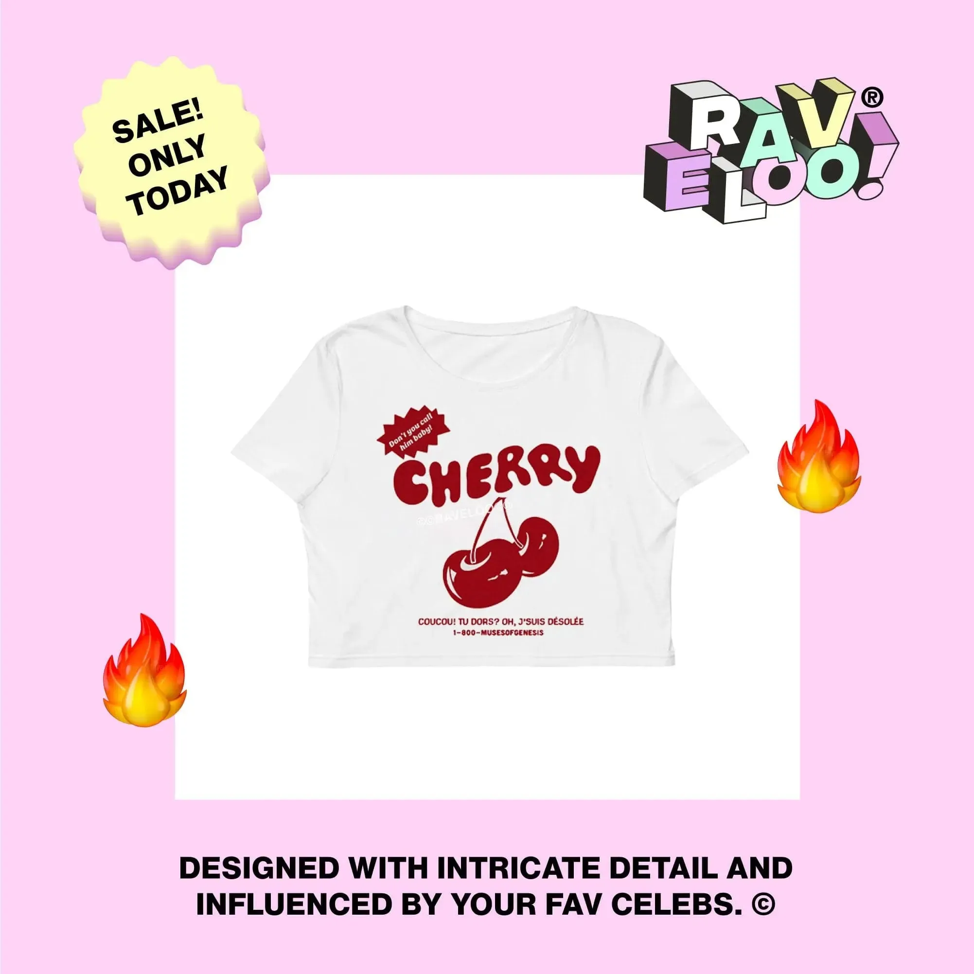 Coucou Cherry Cropped T-Shirt, Retro Cherries Crop Top, crop top, y2k aesthetic, y2k clothes, y2k aesthetic top, collared shirt