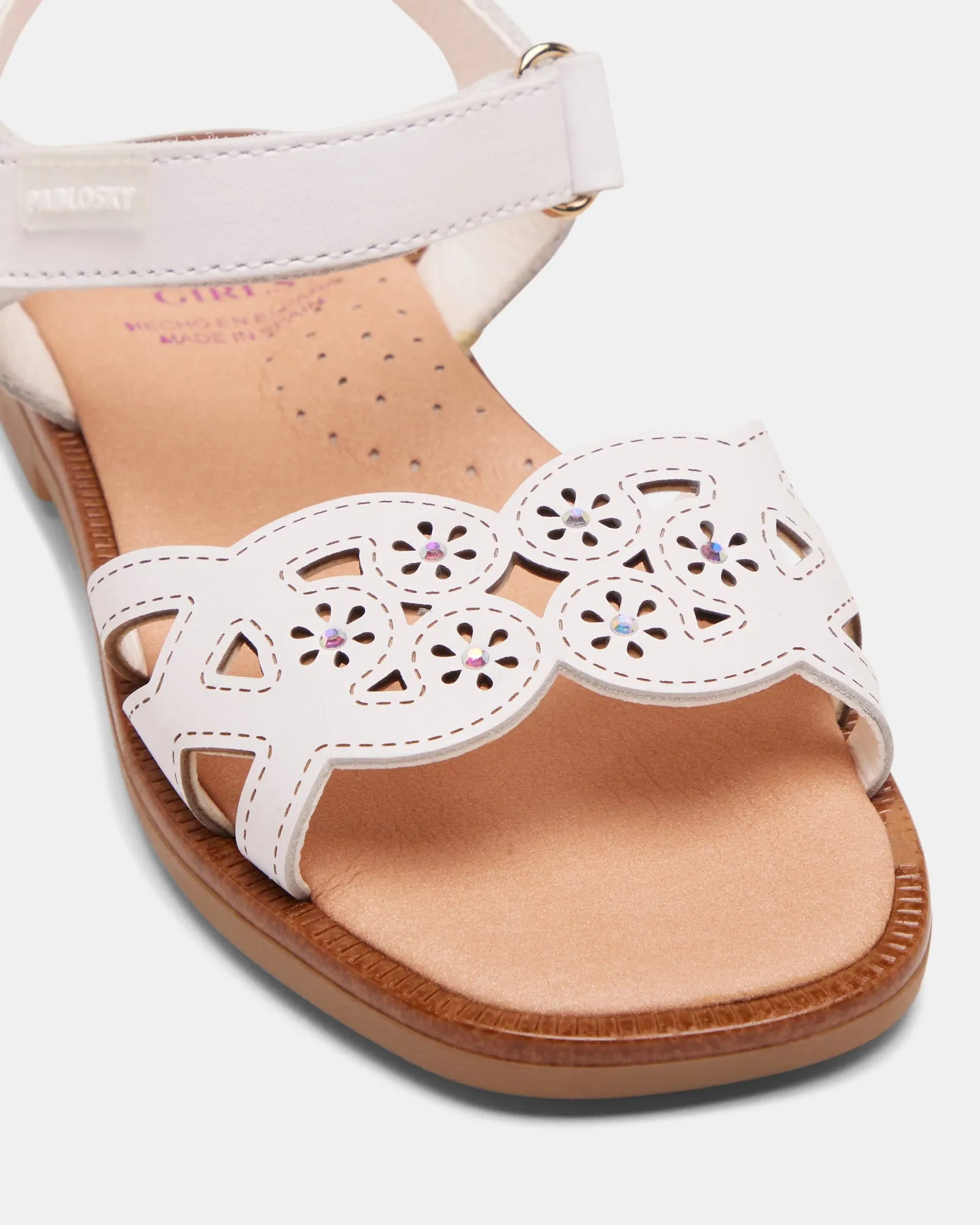 Dalia Flower Sandal 4205 Youth White