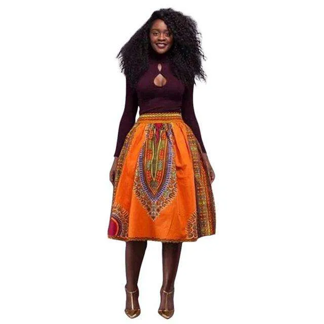 Dashiki Hippie High Waist Dress