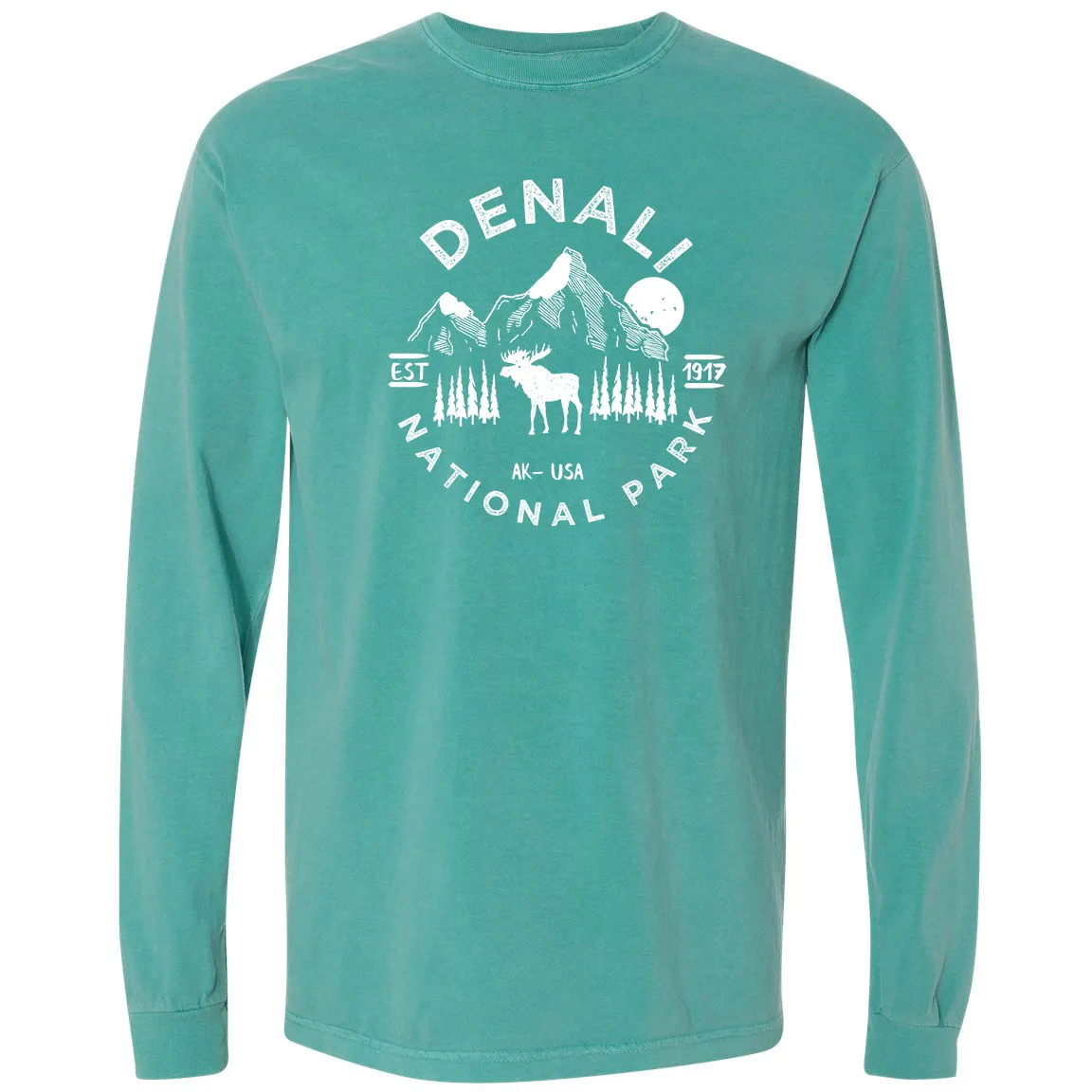 Denali National Park Comfort Colors Long Sleeve T Shirt