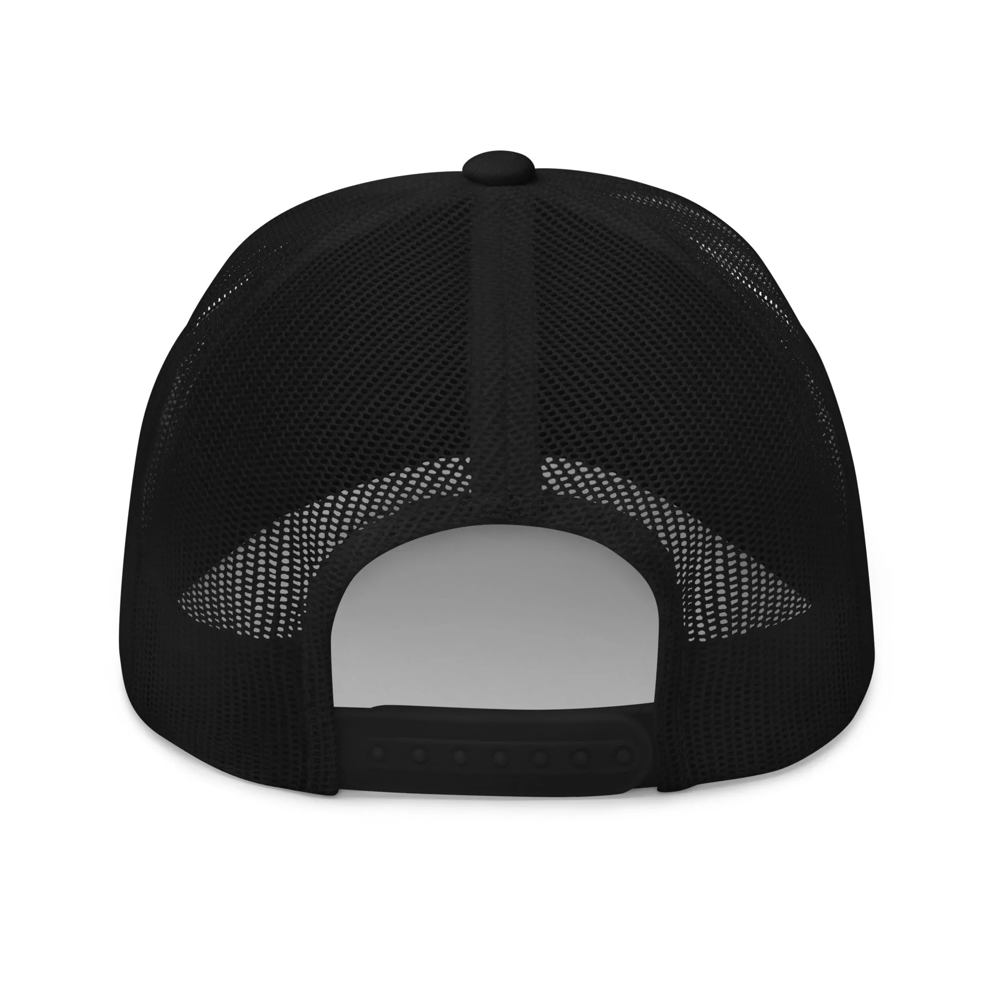 Embroidered snap back trucker cap