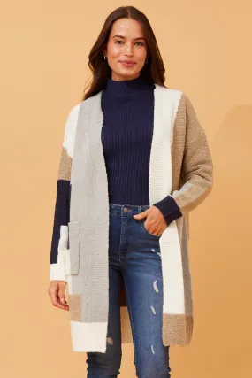 FLINDERS COLOR BLOCK KNIT CARDIGAN