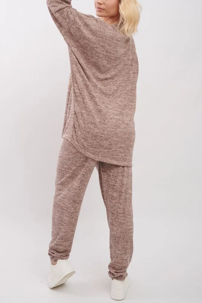 Foil Heart Pattern Co-Ord Loungewear