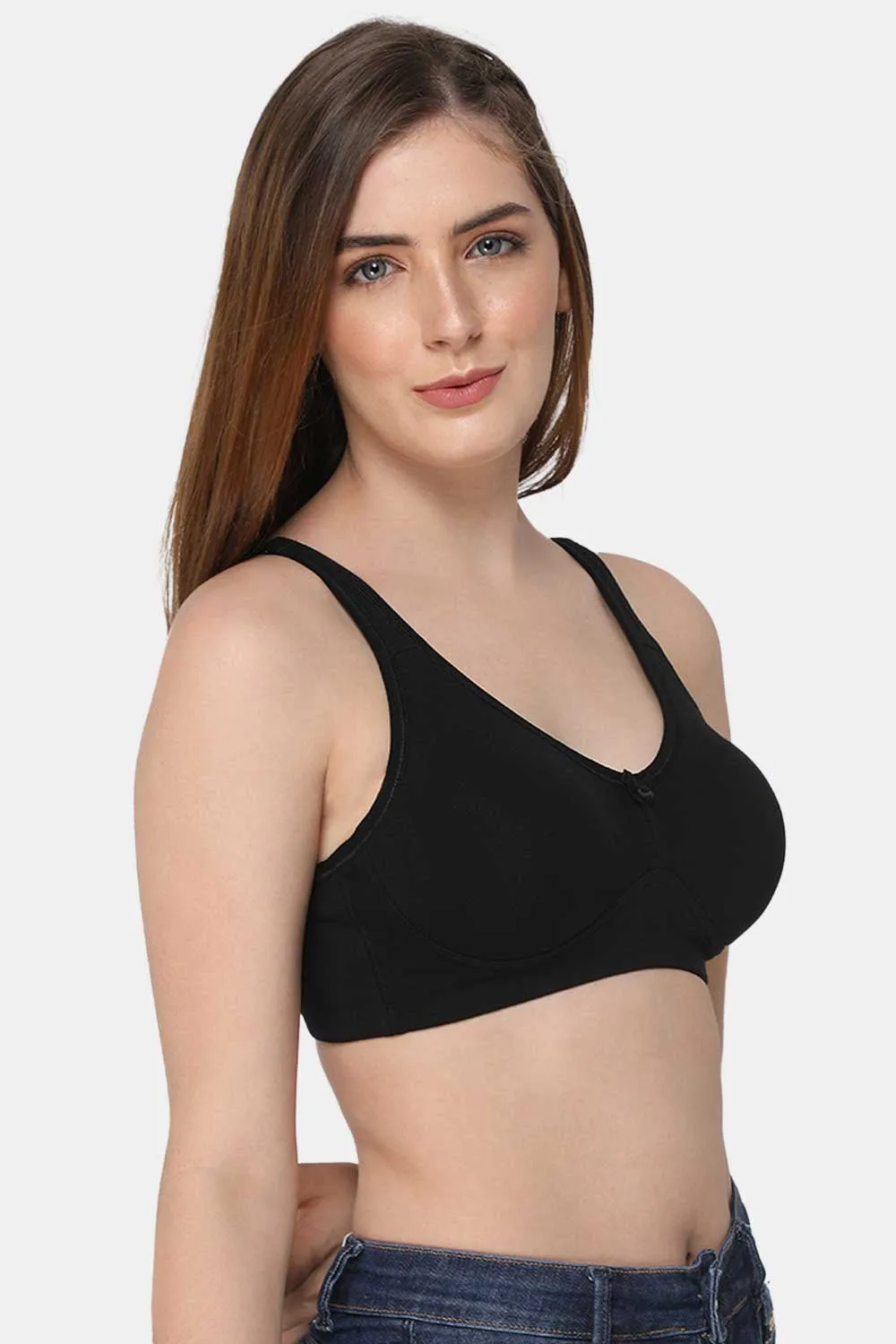 Full Coverage Non-Padded Non-Wired Back Closure Intimacy T-Shirt Bra Prime Shades - DEFT