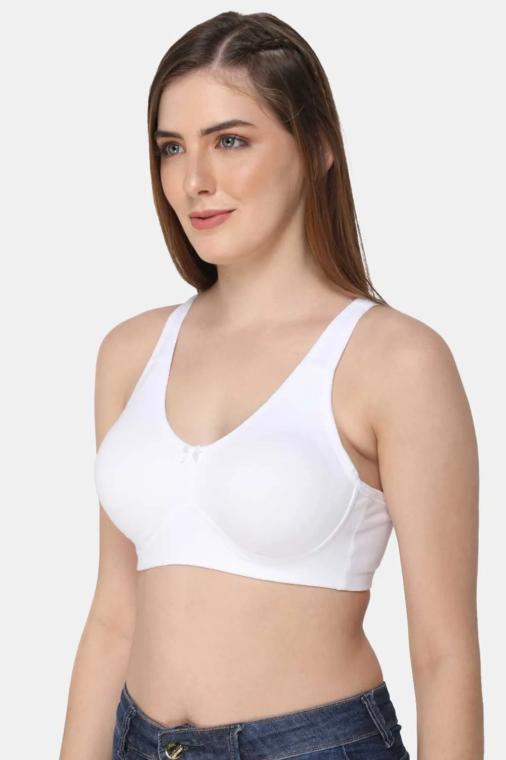 Full Coverage Non-Padded Non-Wired Back Closure Intimacy T-Shirt Bra Prime Shades - DEFT