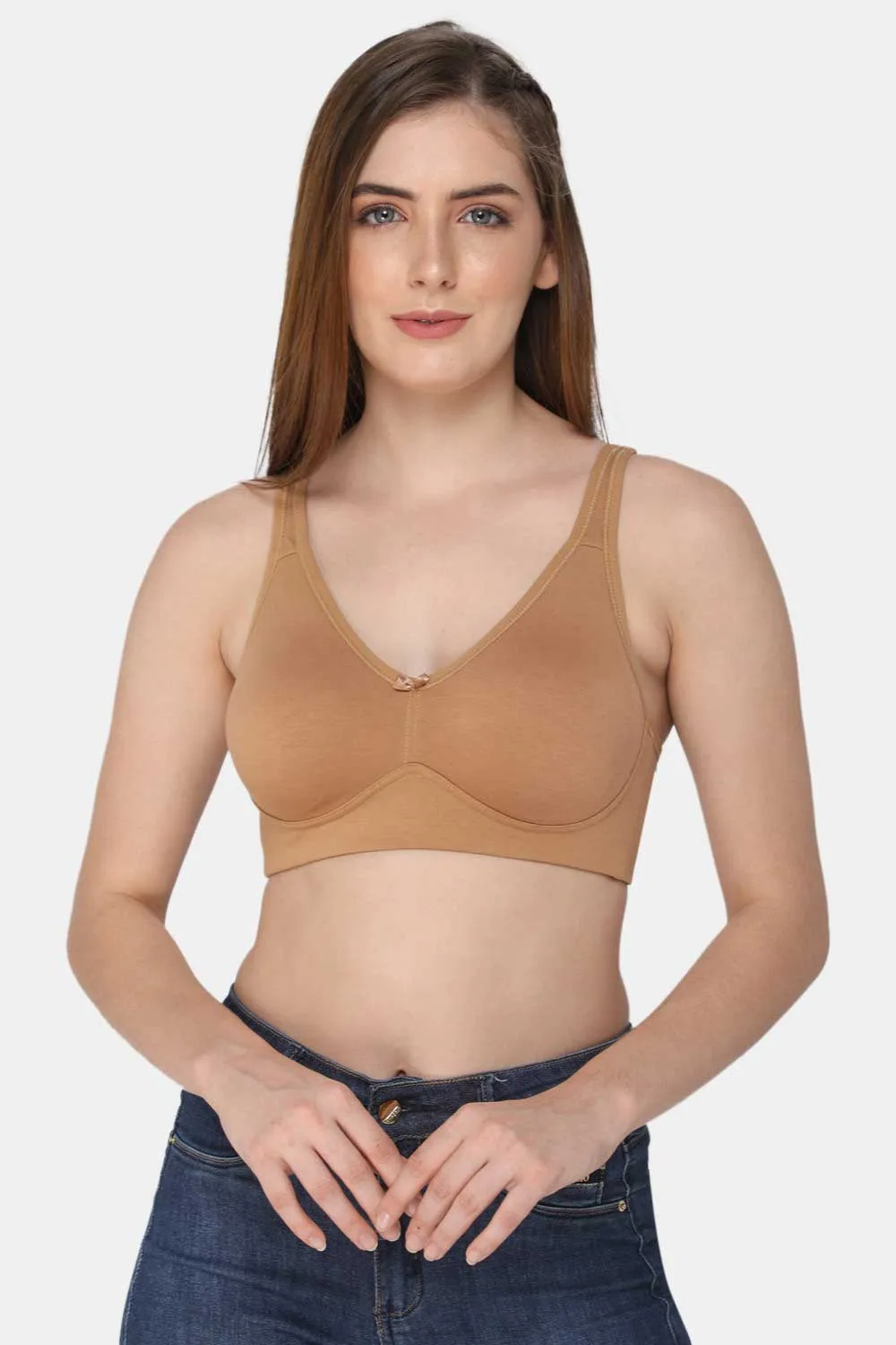 Full Coverage Non-Padded Non-Wired Back Closure Intimacy T-Shirt Bra Prime Shades - DEFT