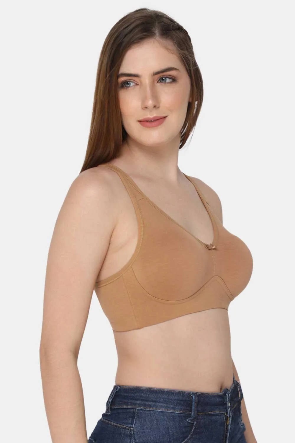 Full Coverage Non-Padded Non-Wired Back Closure Intimacy T-Shirt Bra Prime Shades - DEFT