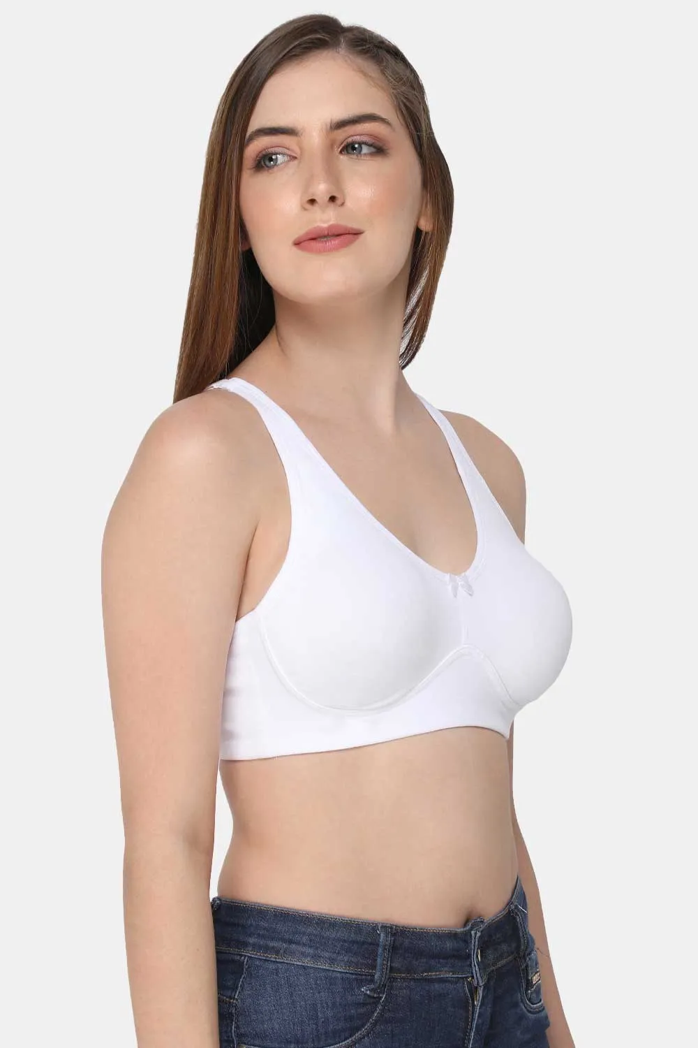 Full Coverage Non-Padded Non-Wired Back Closure Intimacy T-Shirt Bra Prime Shades - DEFT