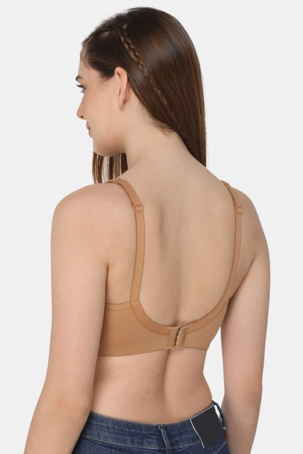 Full Coverage Non-Padded Non-Wired Back Closure Intimacy T-Shirt Bra Prime Shades - DEFT