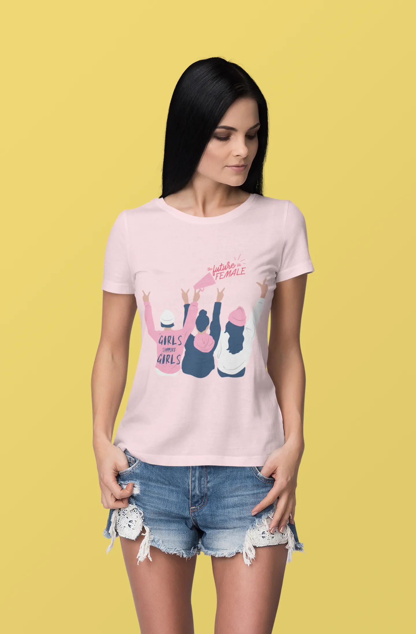 Girl Support Girls- DJ Short Sleeve Tee