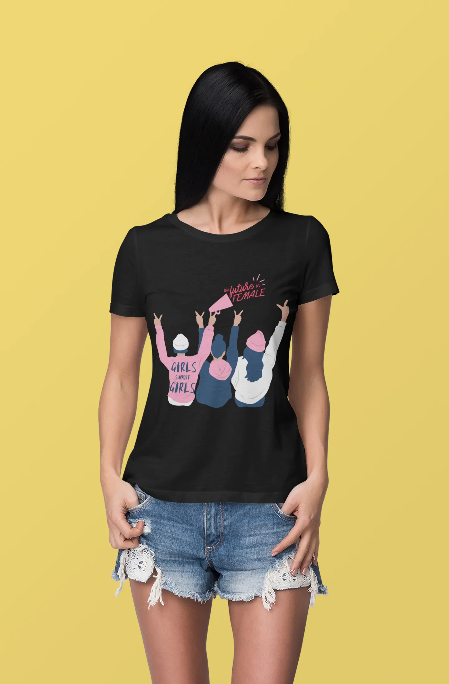 Girl Support Girls- DJ Short Sleeve Tee