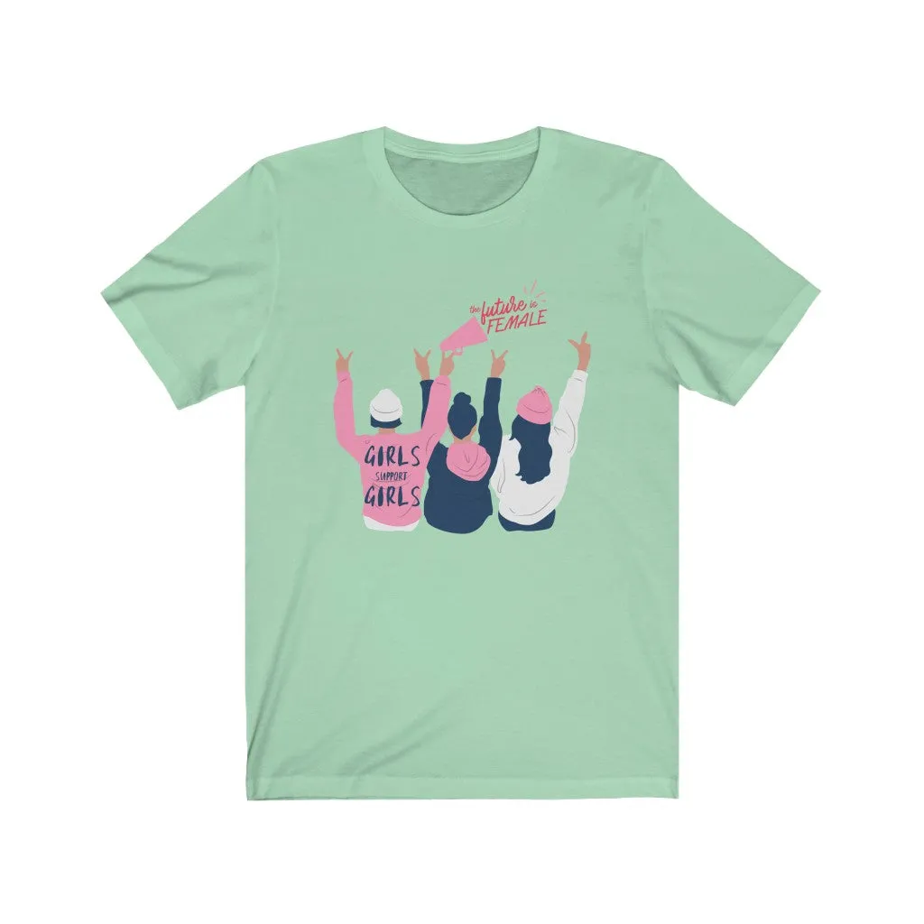 Girl Support Girls- DJ Short Sleeve Tee