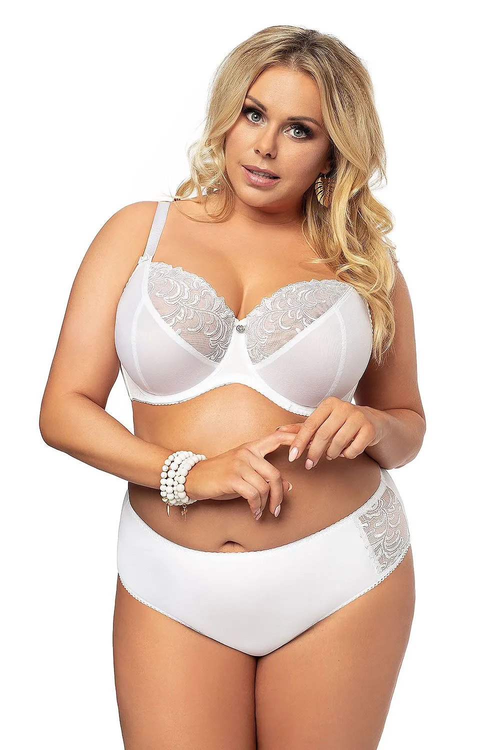 Gorsenia Lingerie Classic Soft Bra White