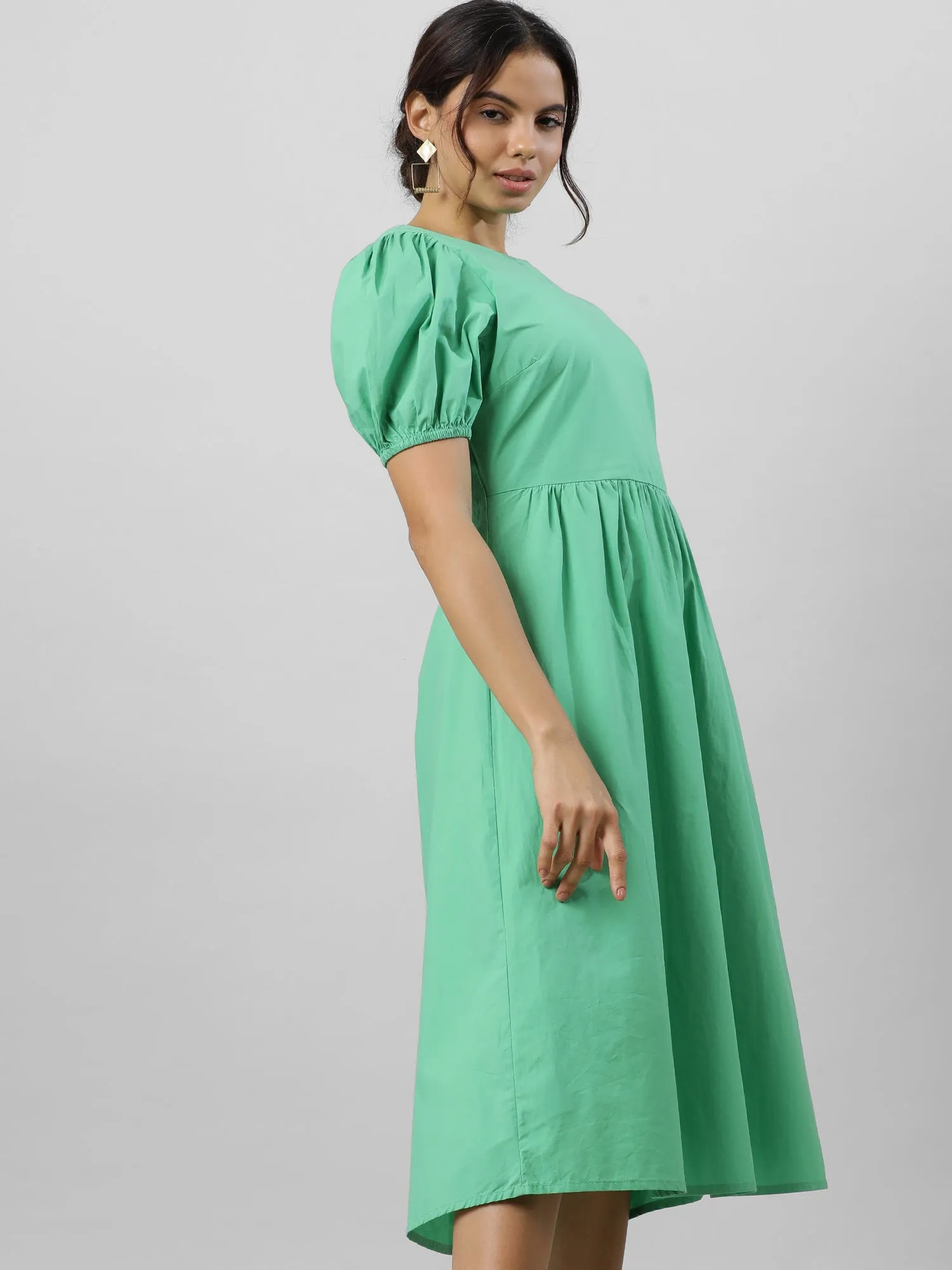 Green Goddess Midi Dress