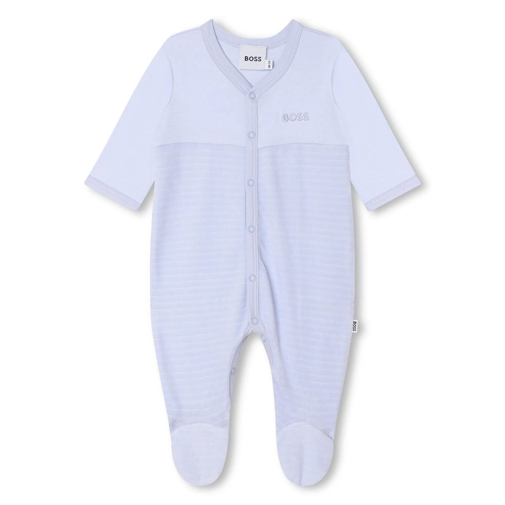 Hugo Boss Baby Blue Pajama & Hat_J98433-771