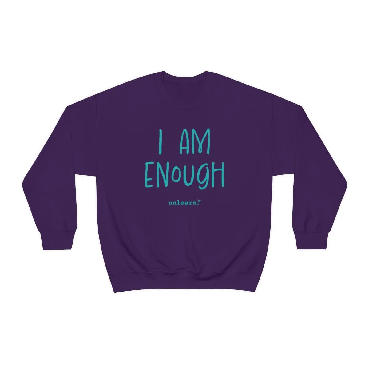 I Am Enough - Relaxed Fit Fleece Crewneck Sweatshirt