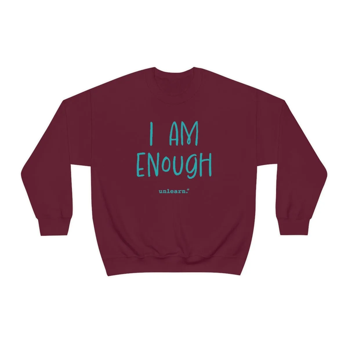 I Am Enough - Relaxed Fit Fleece Crewneck Sweatshirt