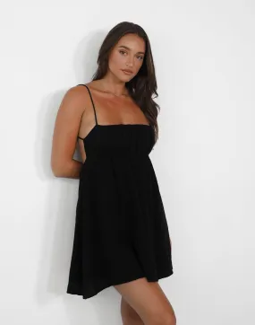 Imelda Mini Dress (Black)