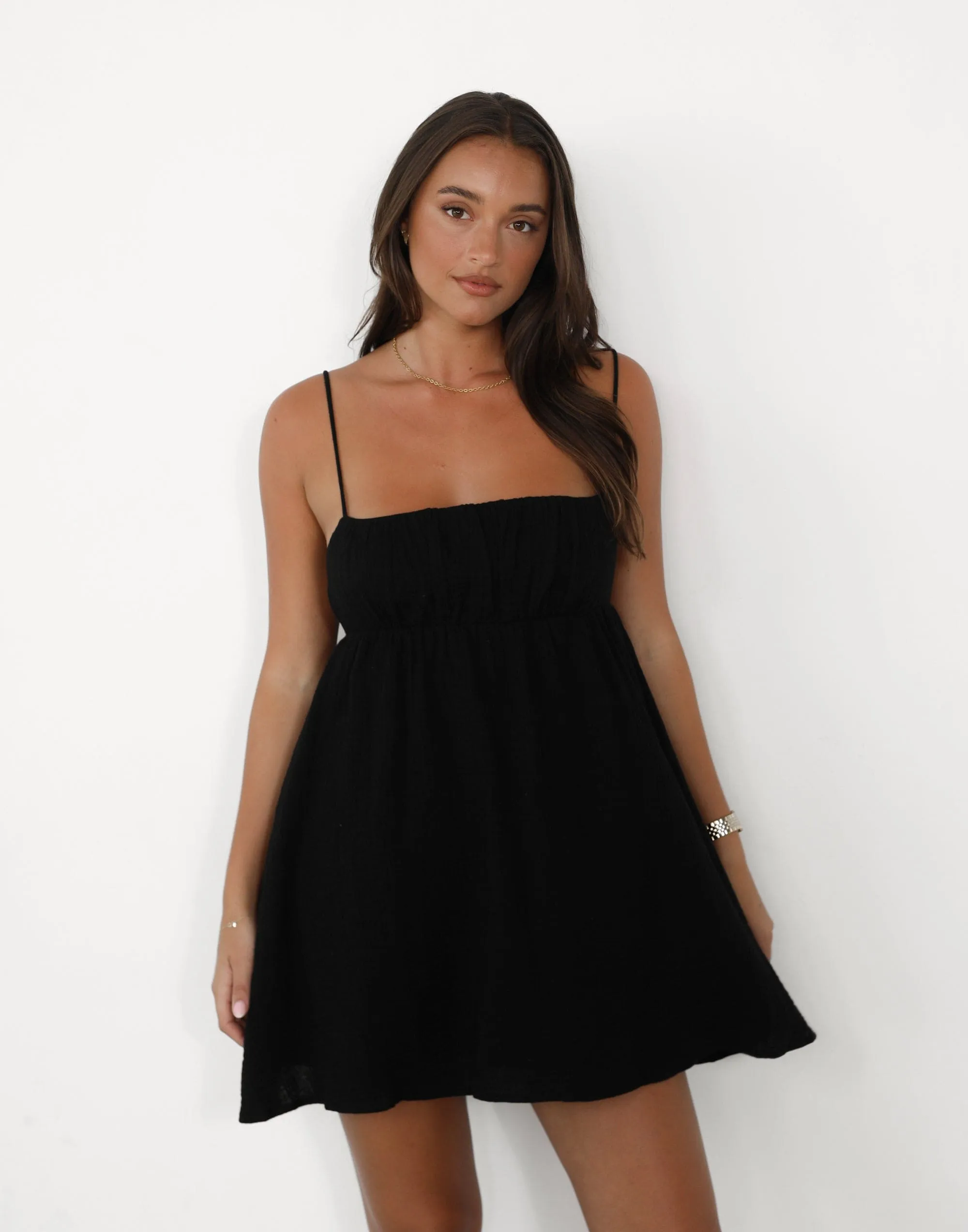 Imelda Mini Dress (Black)