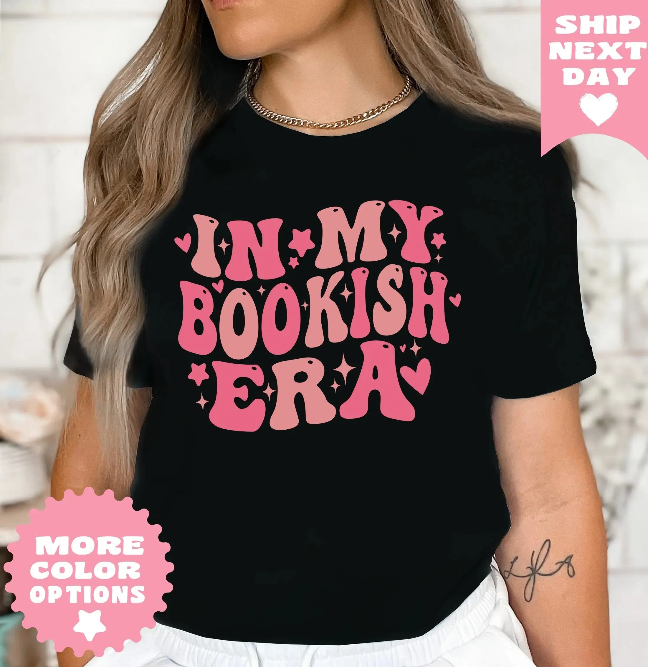 In My Bookish Era T-shirt ,Book Shirt, Book Gift, Book Lover Gift, Bookish Gifts, Bookworm Gift, Book Nerd Gift, Book Club Gift