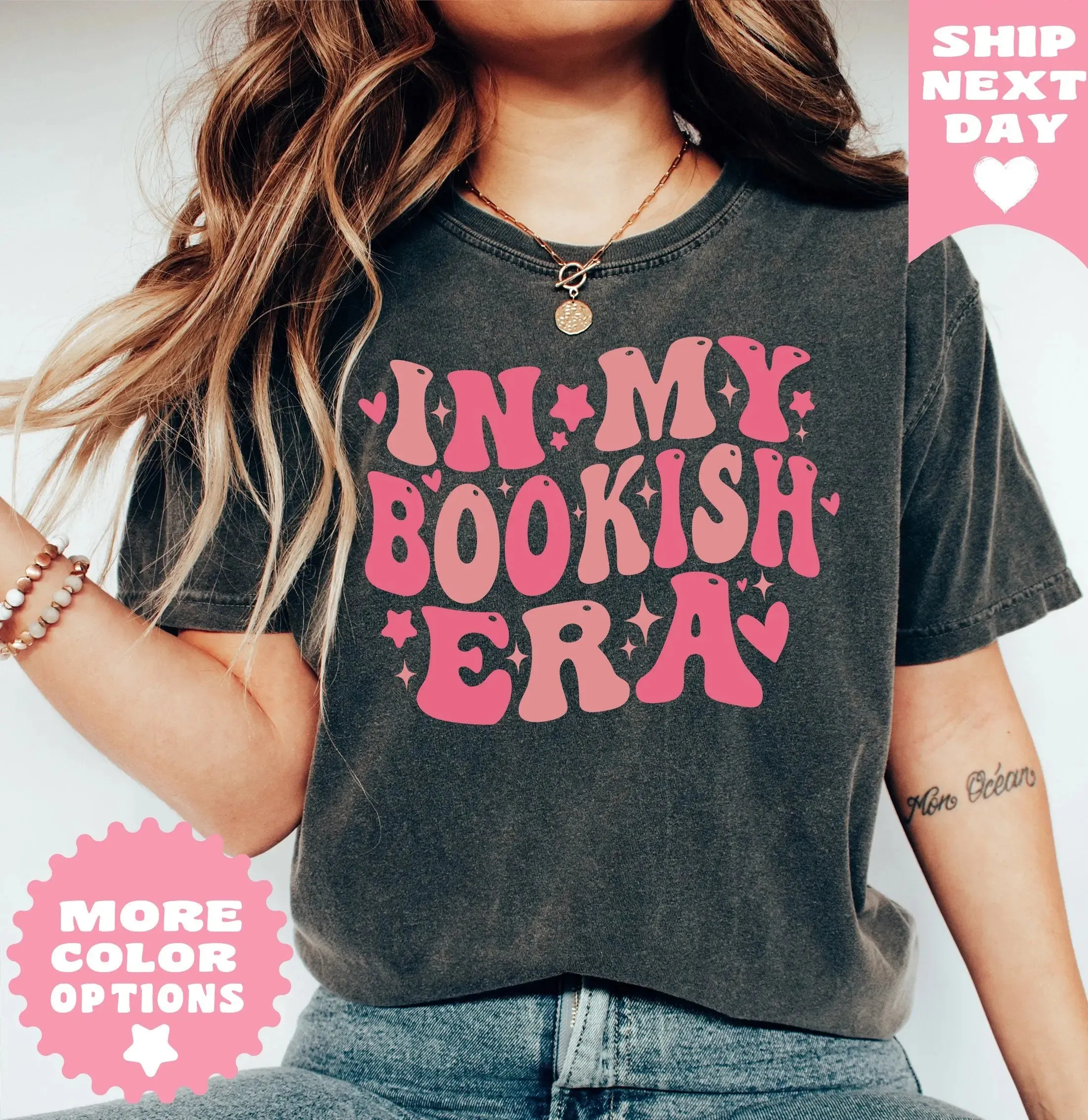 In My Bookish Era T-shirt ,Book Shirt, Book Gift, Book Lover Gift, Bookish Gifts, Bookworm Gift, Book Nerd Gift, Book Club Gift