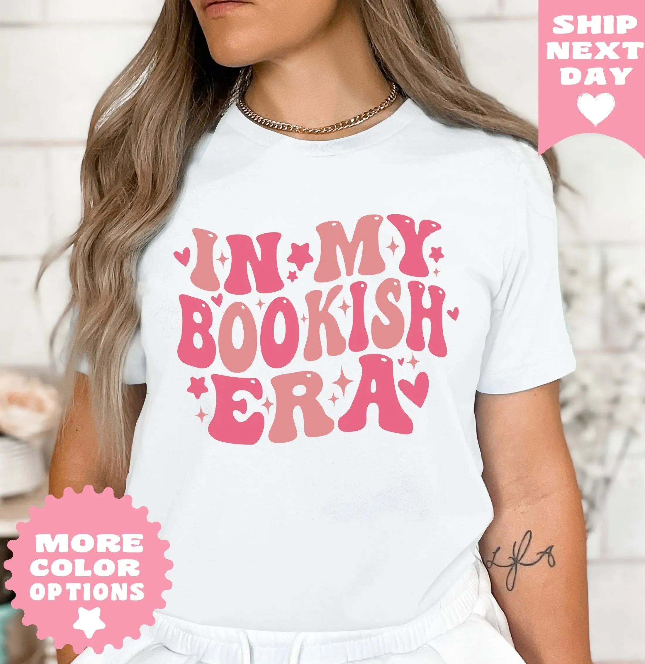 In My Bookish Era T-shirt ,Book Shirt, Book Gift, Book Lover Gift, Bookish Gifts, Bookworm Gift, Book Nerd Gift, Book Club Gift