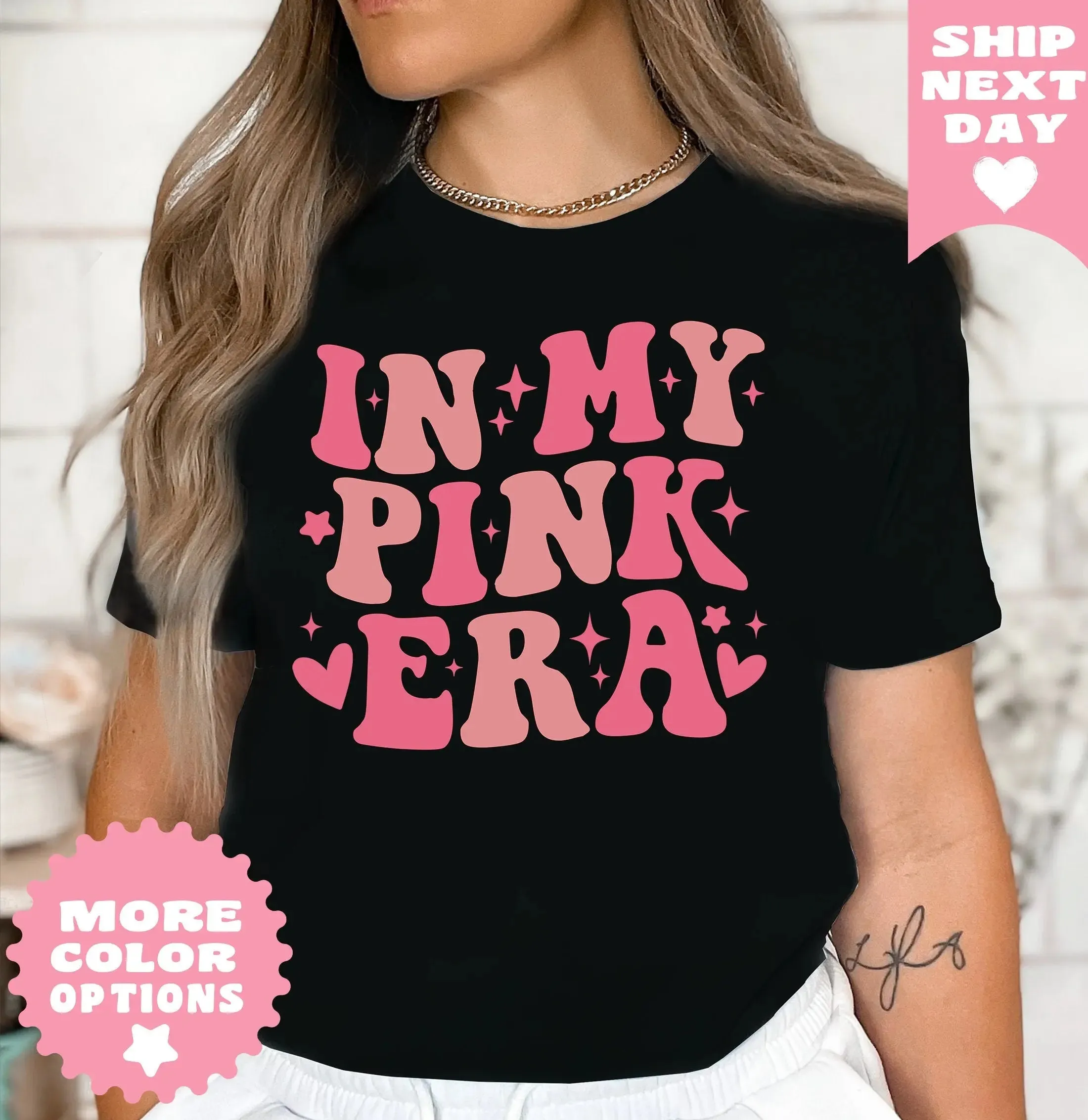 In My Pink Era shirt , In October We Wear Pink Shirt, Cancer Awareness Tee , Survivor Shirt , Breast Cancer Awareness Shirt ,We Wear Pink