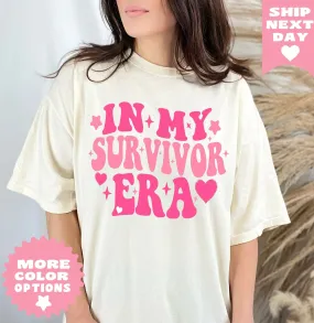 In My Survivor Era Breast Cancer Awareness Shirt, Breast Cancer Warrior T-Shirt, Breast Cancer Awareness Month, Breast Cancer Survivor Shirt