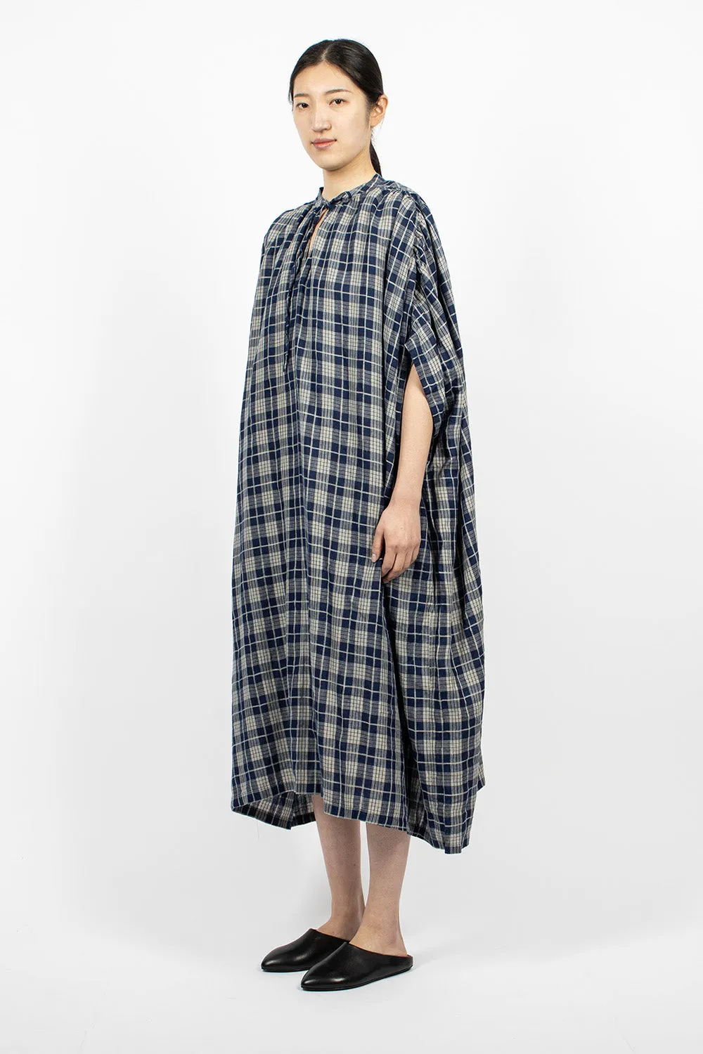 Indigo Check Dress Indigo/Natural