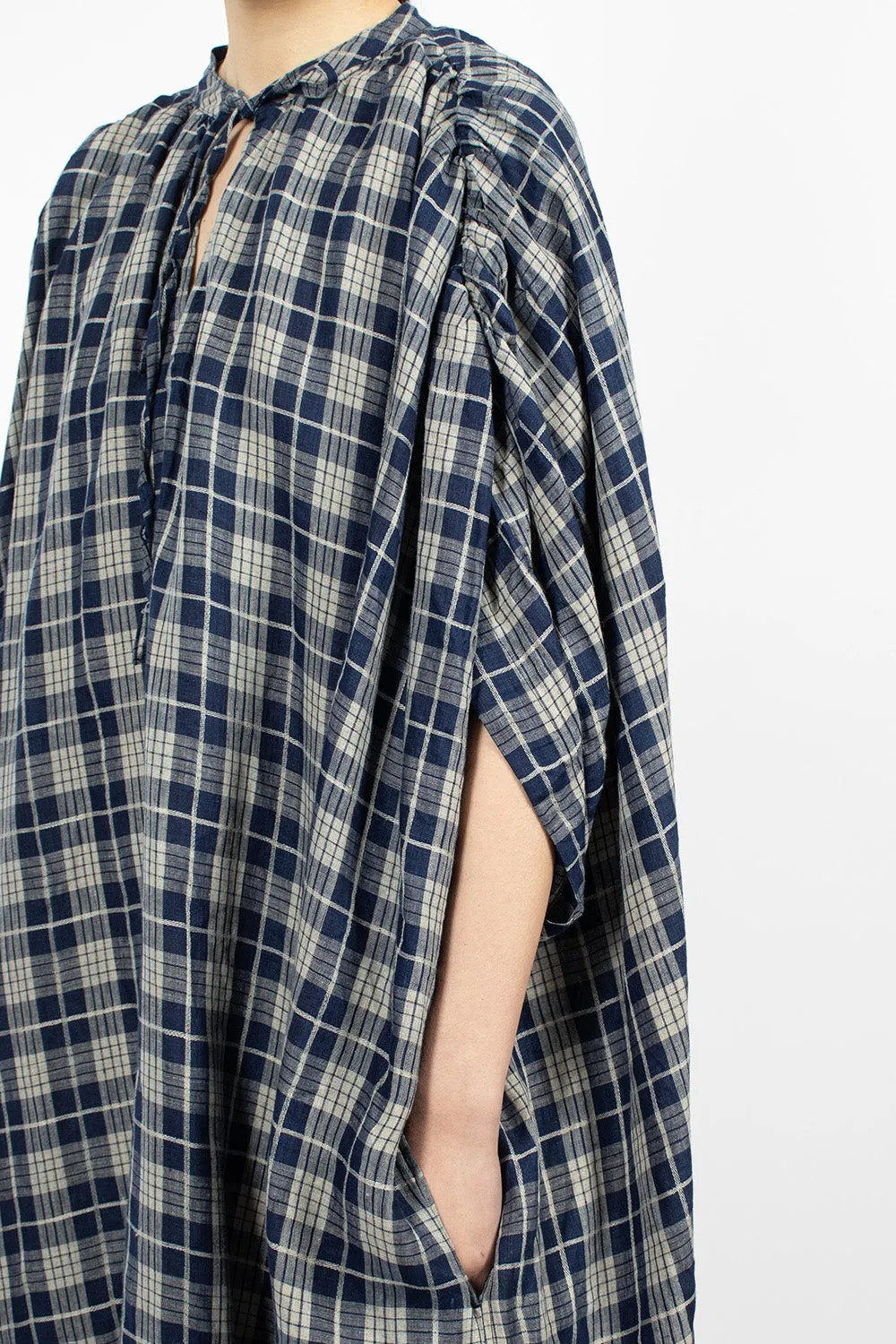 Indigo Check Dress Indigo/Natural