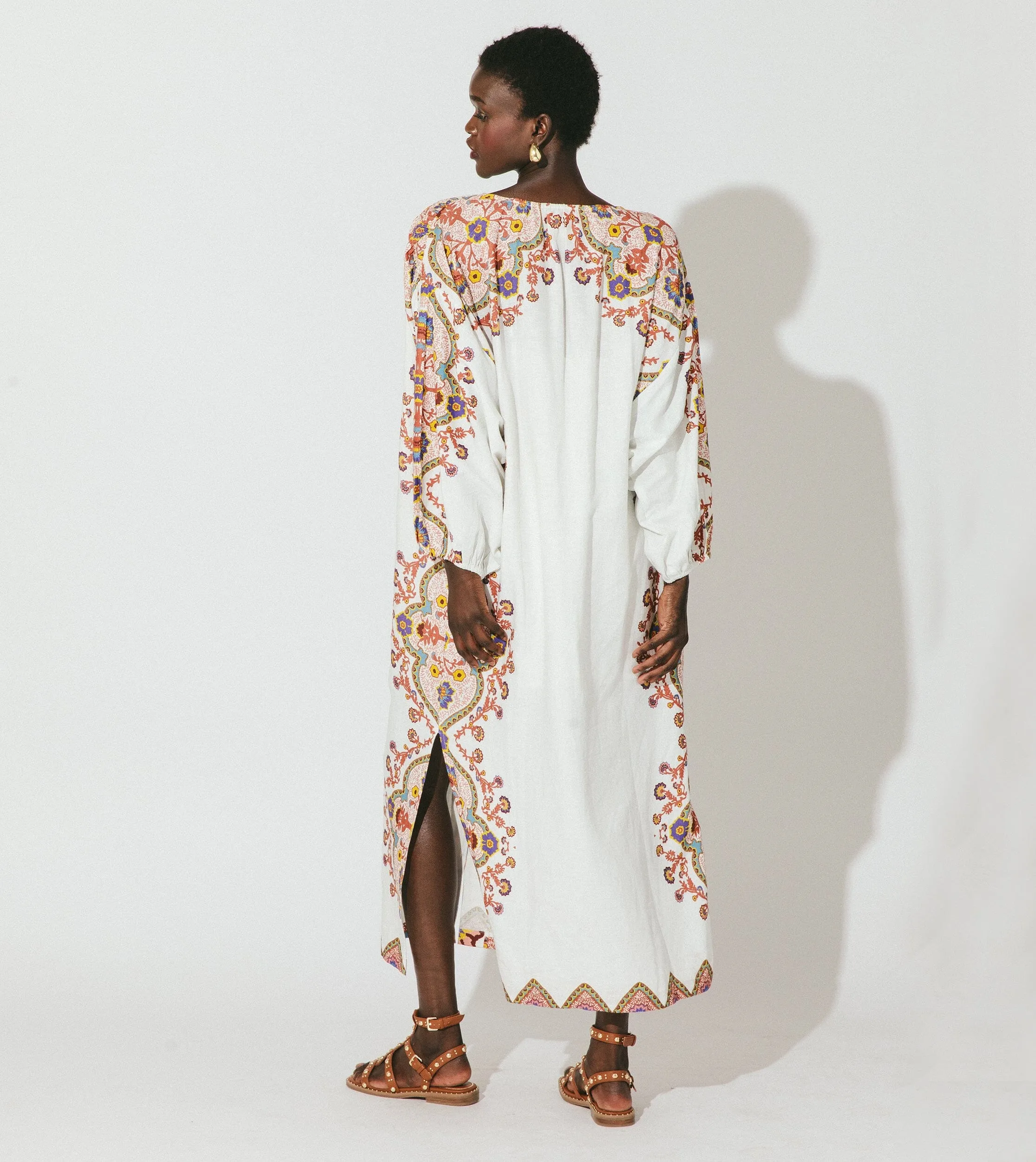 Elegantly Designed Kaila Midi Kaftan - Lagos Collection