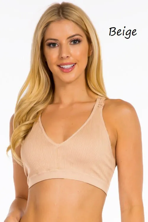 LACE RACERBACK BRALETTE ( 4 COLORS)