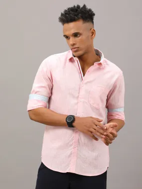 Light Pink Fit Linen Shirt