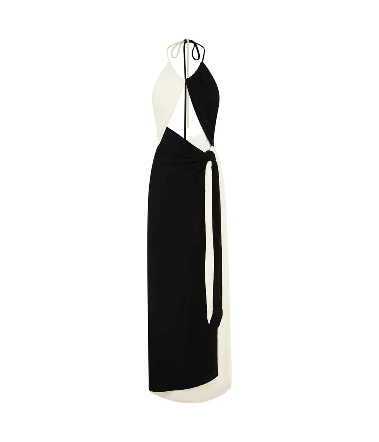 LOU DRESS- NOIR & CREAM