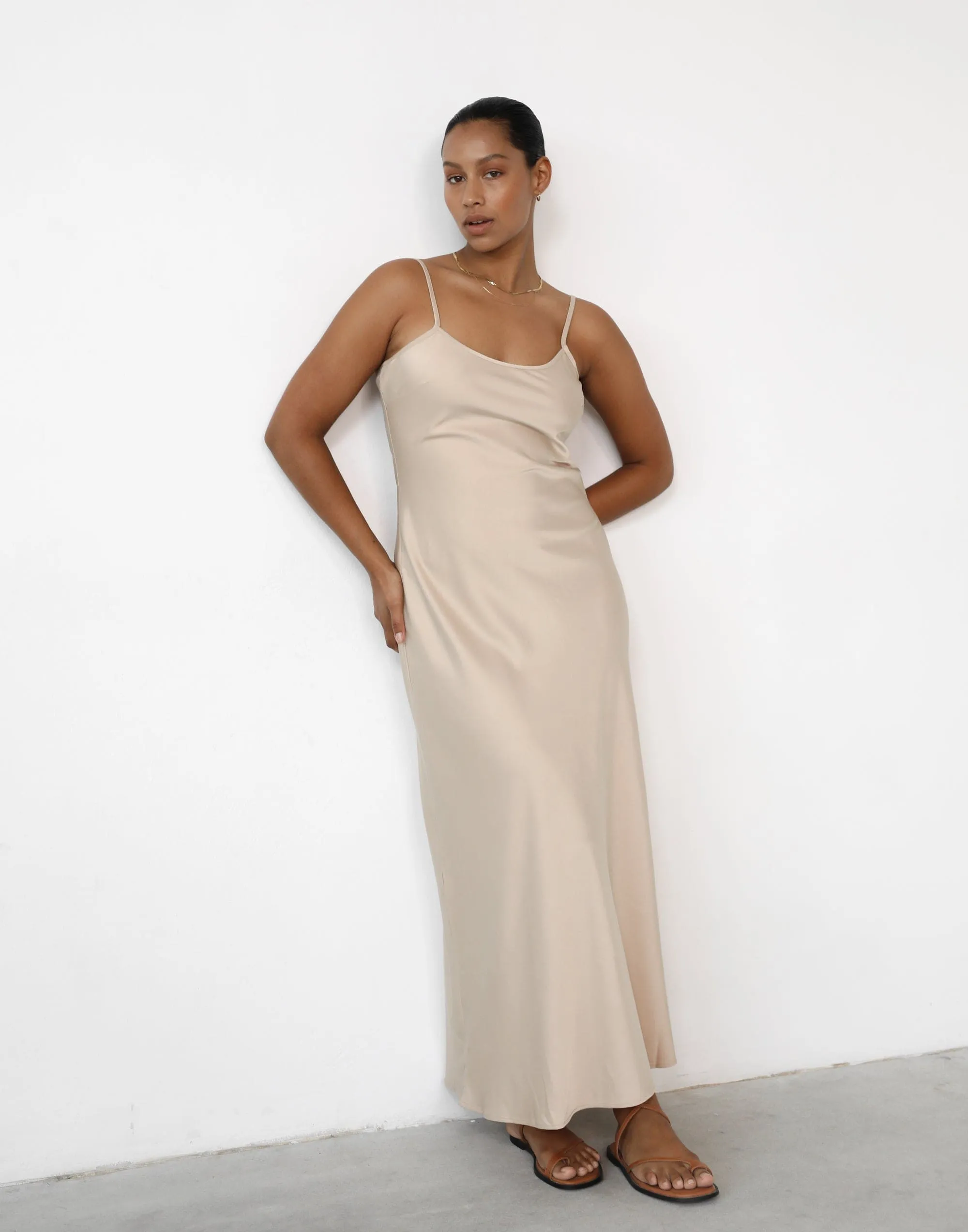 Martha Maxi Dress (Almond)