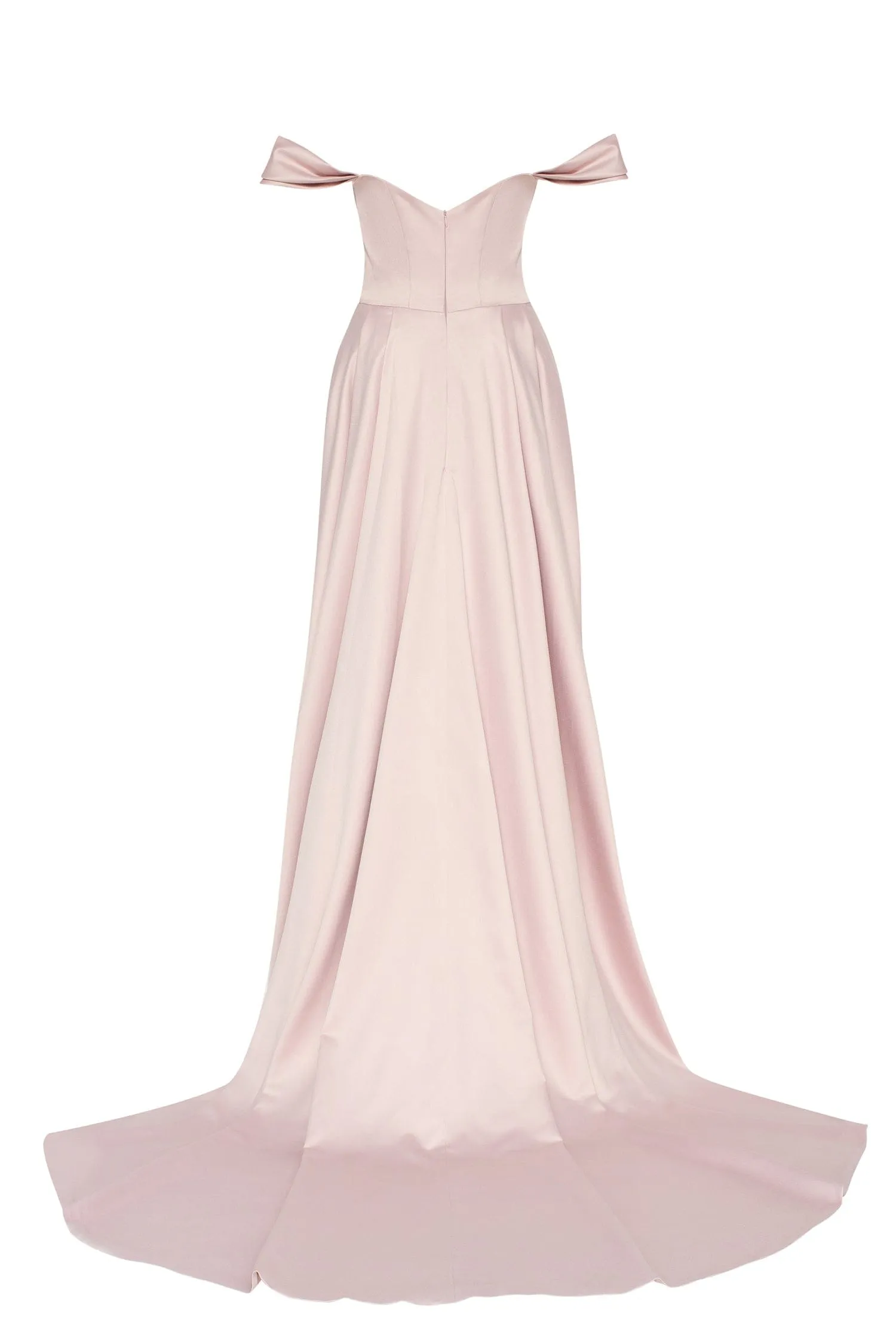 Misty Rose Princess heart-shaped neckline gown