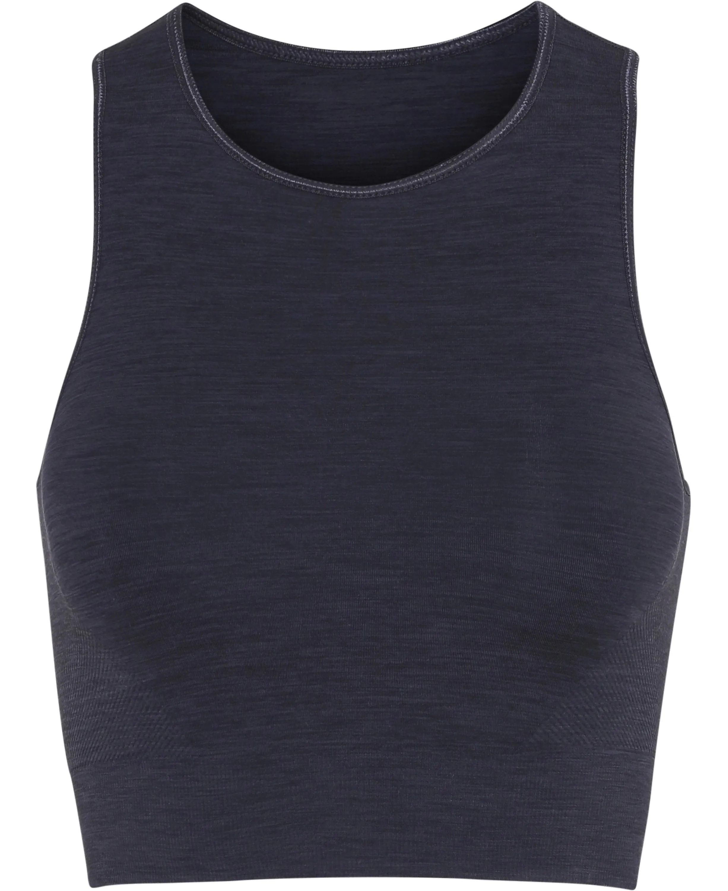 Moonchild Seamless Crop Top - Onyx Black