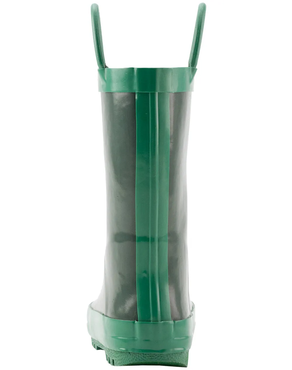 Nature Green Loop Handle Rubber Rain Boot