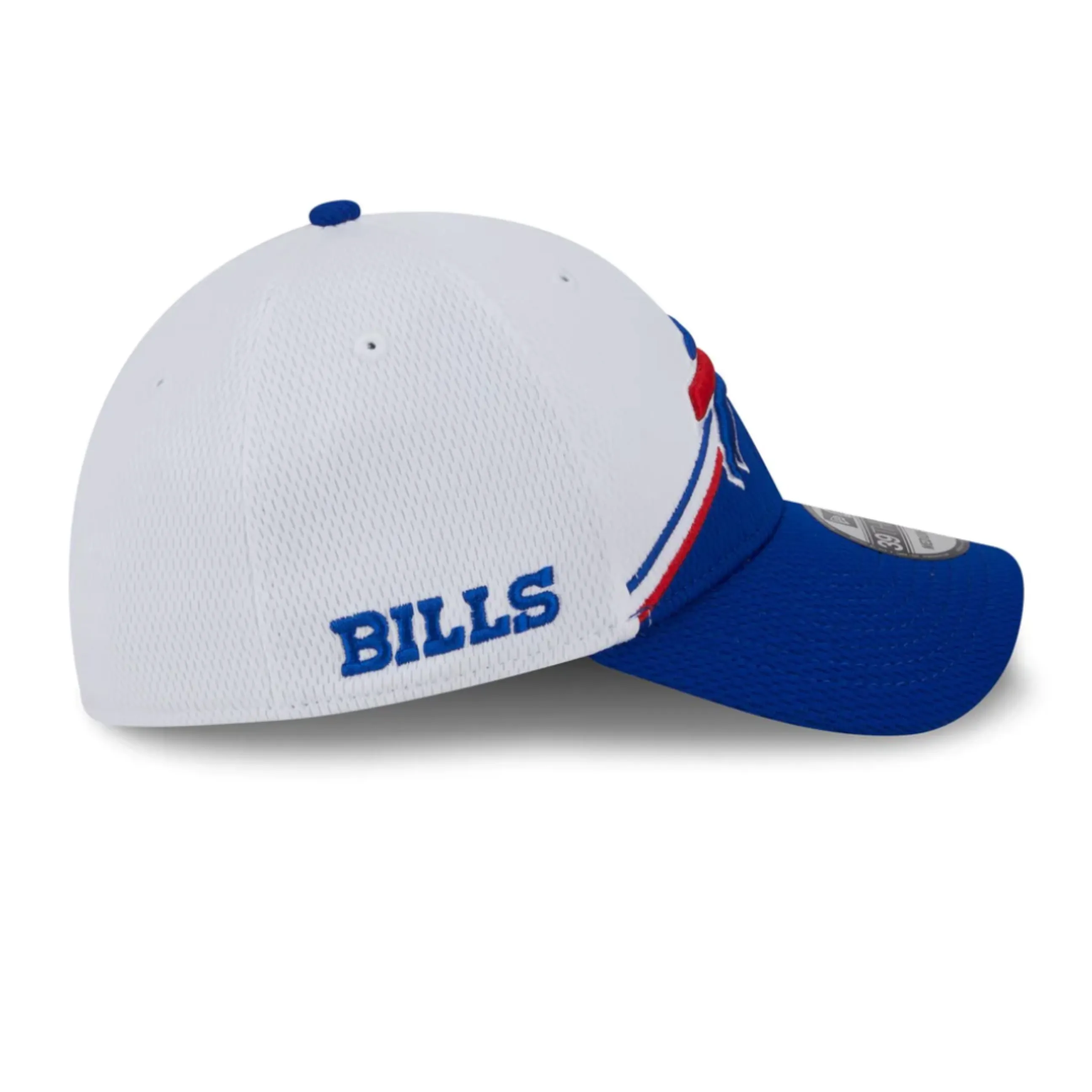 New Era Bills 2023 Sideline White 39THIRTY Stretch Fit