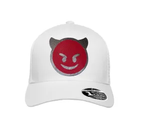 NEW! The RMG Red Demon Emoji Flexfit Snapback 110 Baseball Hat