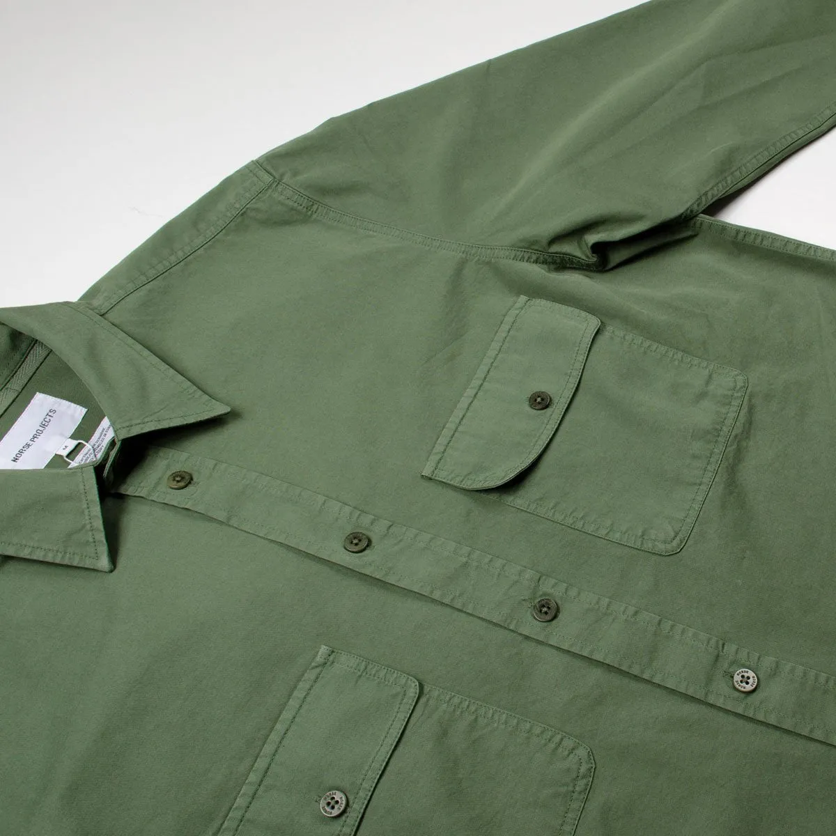 Norse Projects - Villad Light Twill Shirt - Dried Olive